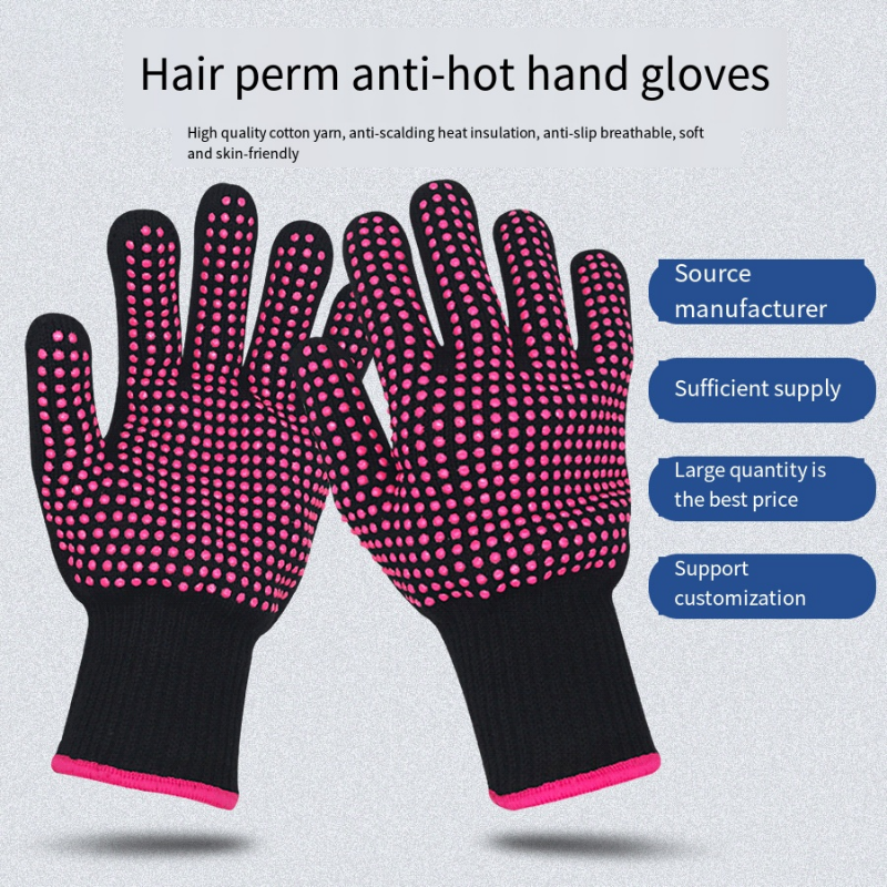 Best of 1Pair Hair Straightener Perm Curling Hairdressing Heat Resistant Finger Glove Hair Care Styling Tools Thermal Styling Gloves Reviews & Tips - Image 4