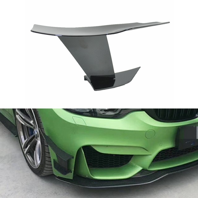 2PCS Car Spoiler Canards Kit, Universal Car Front Bumper Splitter Anti Collision Fender Side Vents Stickers Soft Fins Spoiler Kit Exterior Decor Car B