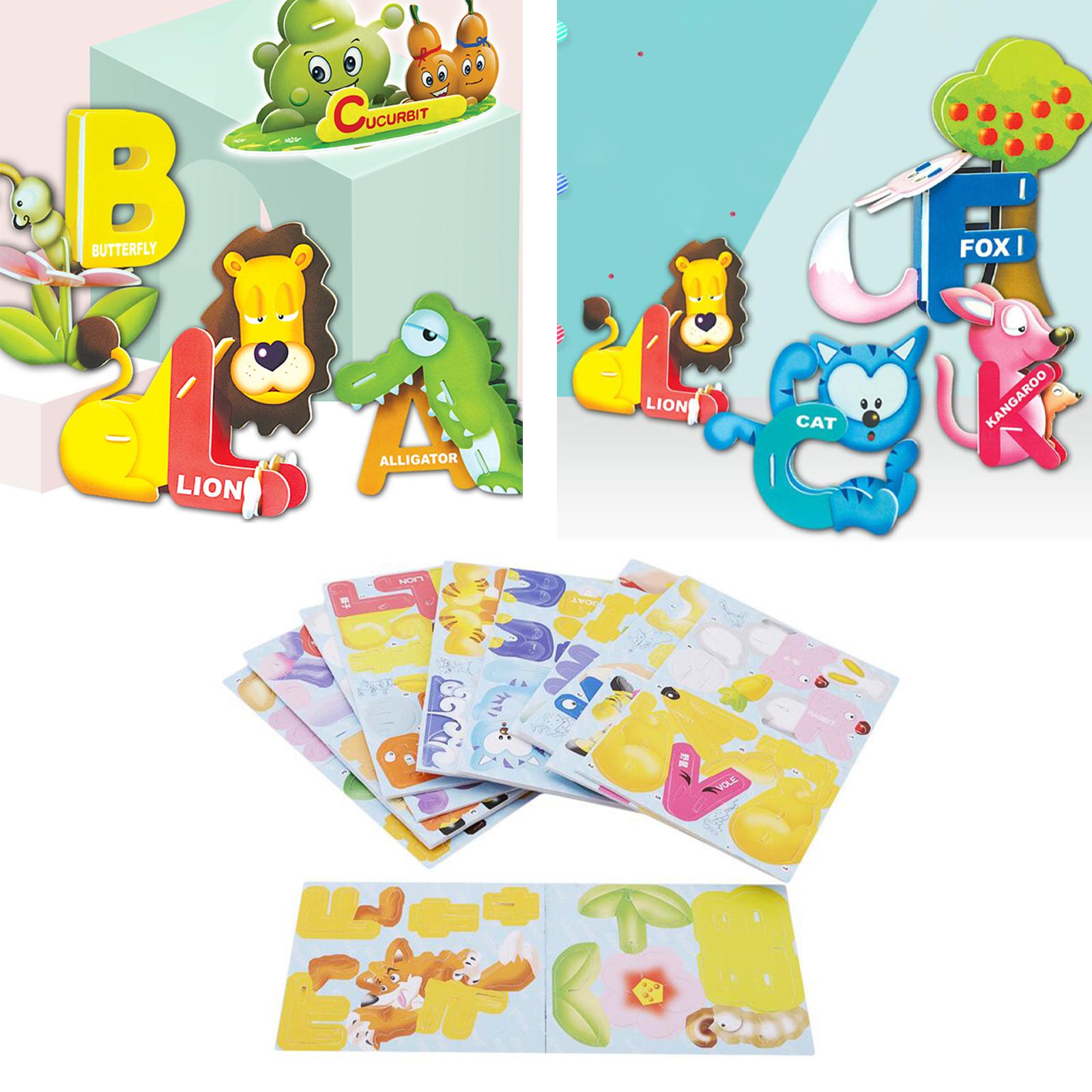 English Alphabet Cards Recognition Games Age 3 4 5 Years Reading for Baby