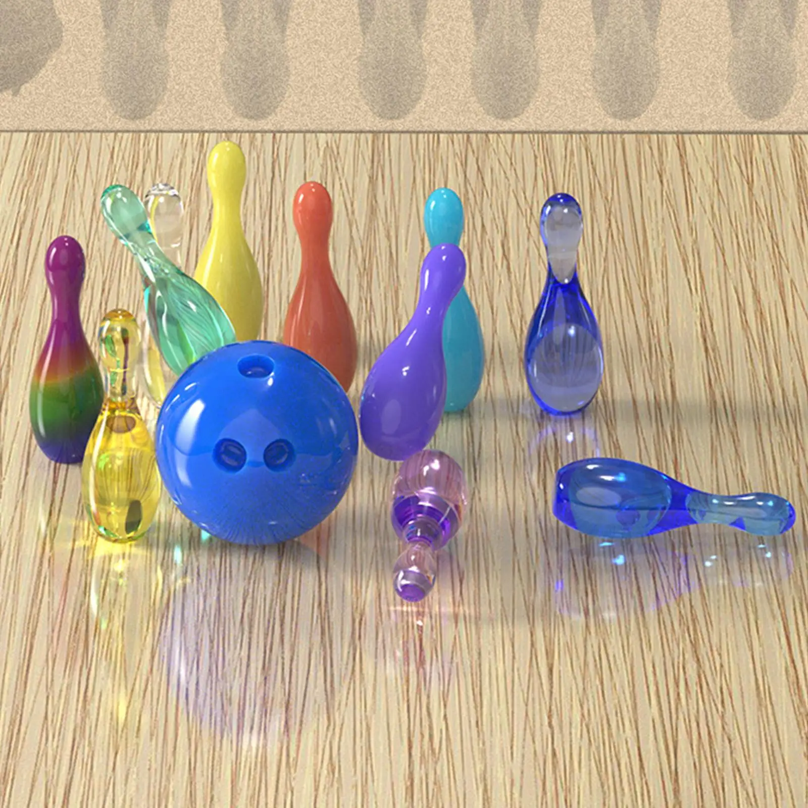 Handmade Resin Bowling Game Mould DIY Toy   Making Tool