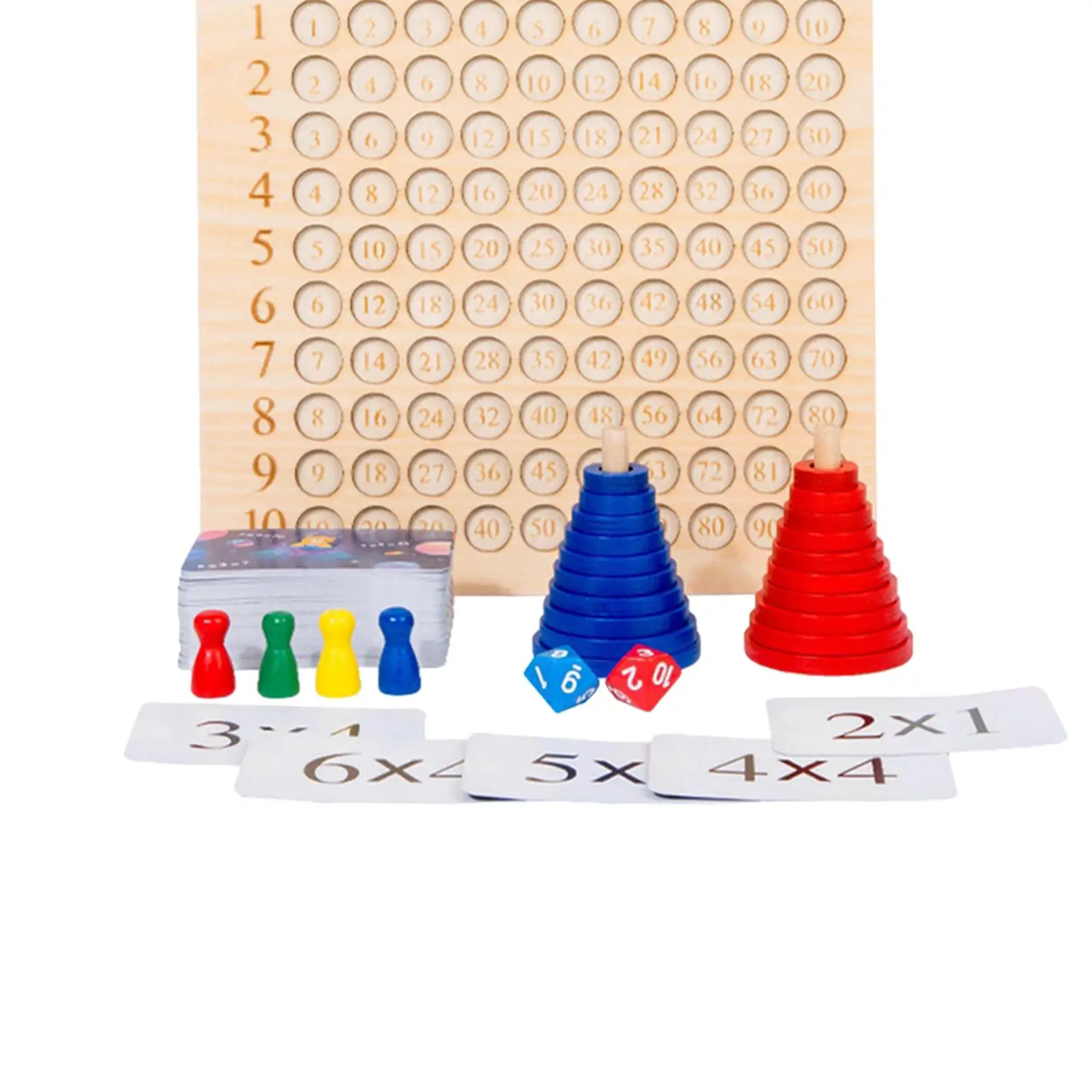 Montessori Multiplication Board Learning Toys Blocks Board Math Preschool Puzzle for Children