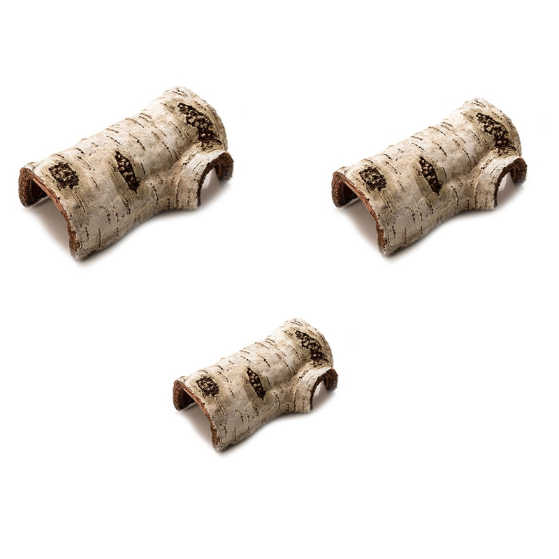 Title 3, Snake Hide Small Caves Artificial Birch Log T...