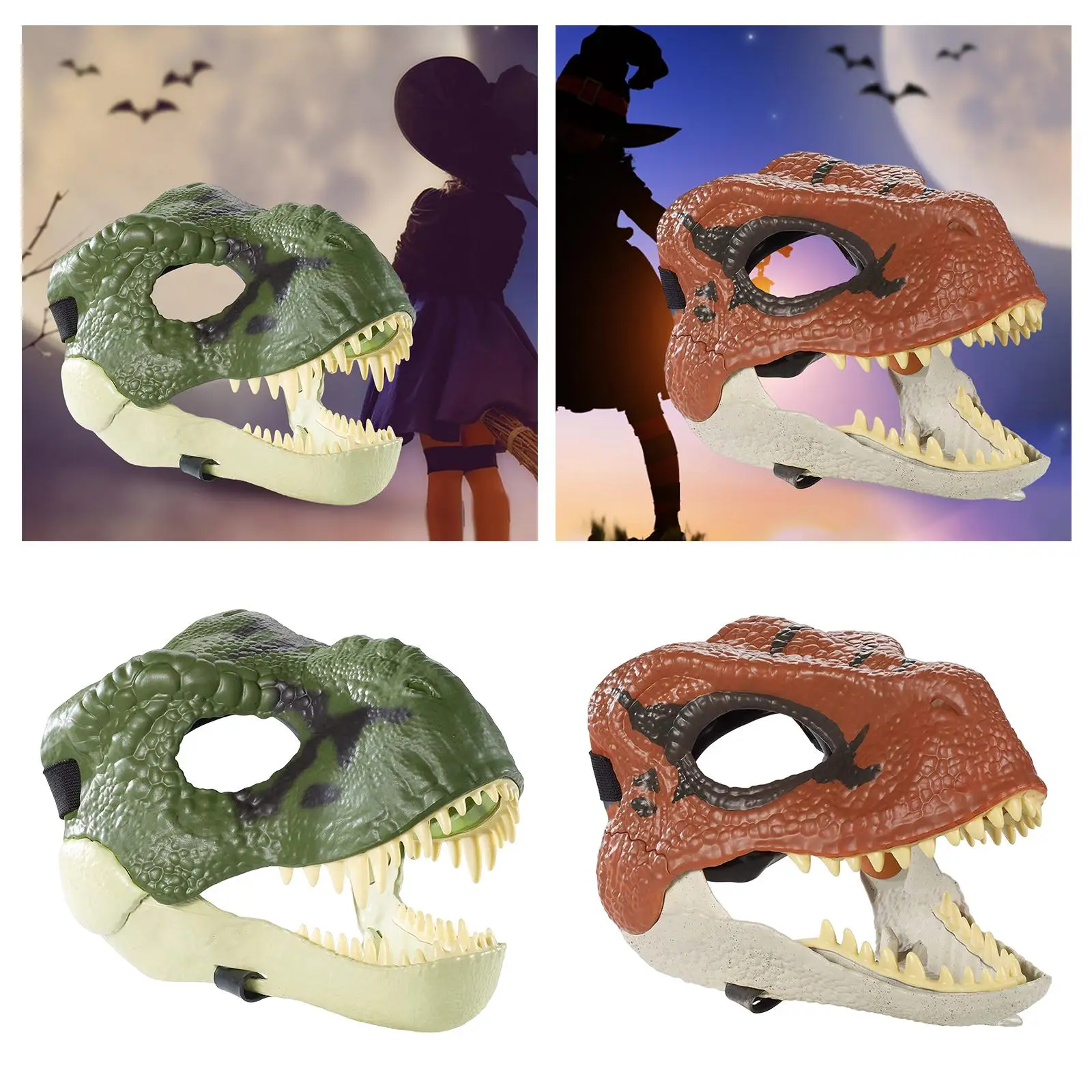 Creative Dinosaur Mask Dinosaur Toy Costume Decor Cosplay Mask Role Play Mask for Festivals Birthday Carnival Party Decoration