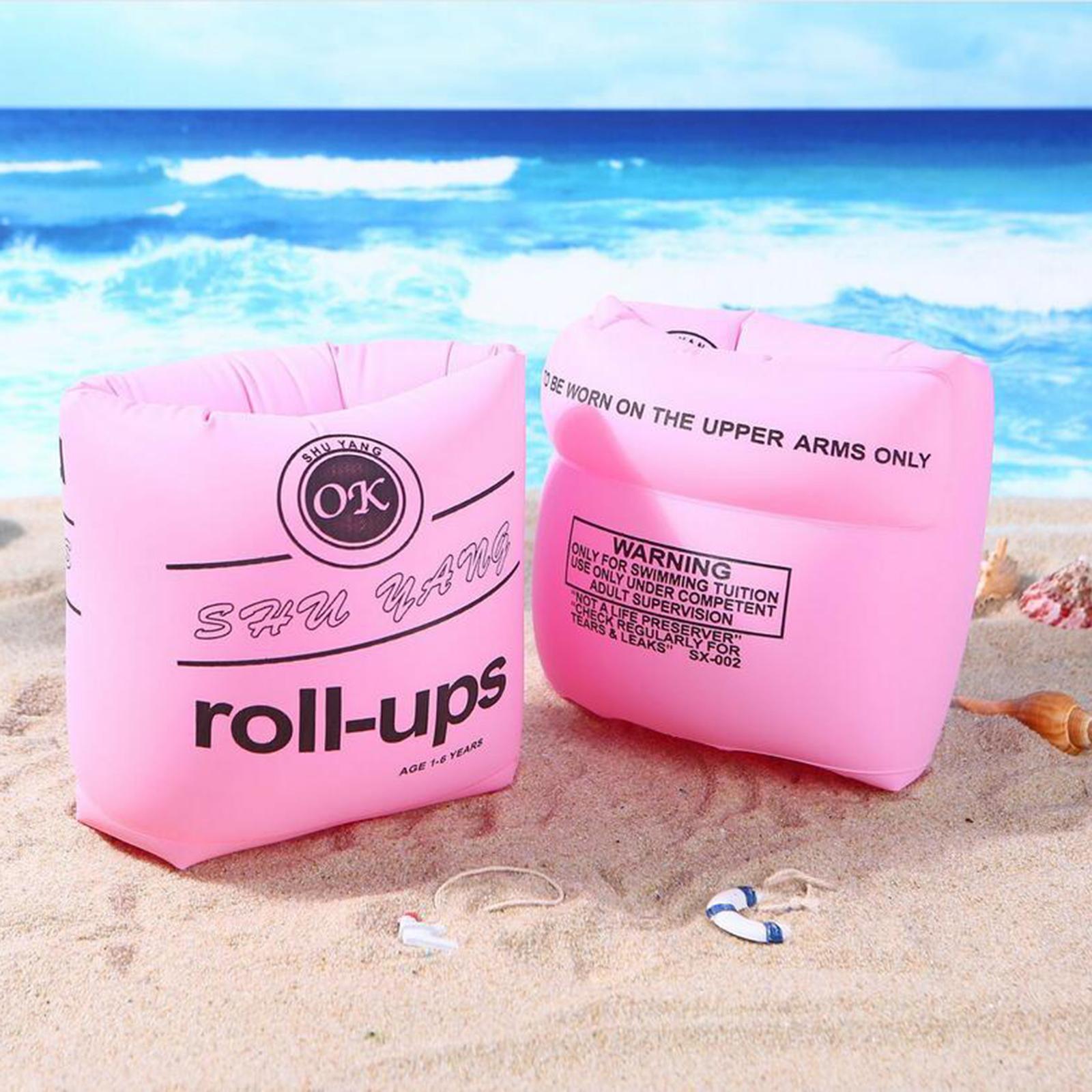 Cute Arm Ring Kids Adult PVC Inflatable Swim Floats Arm Bands Tube Armlets Safety Sleeves for Water Sports Swimming Pool 
