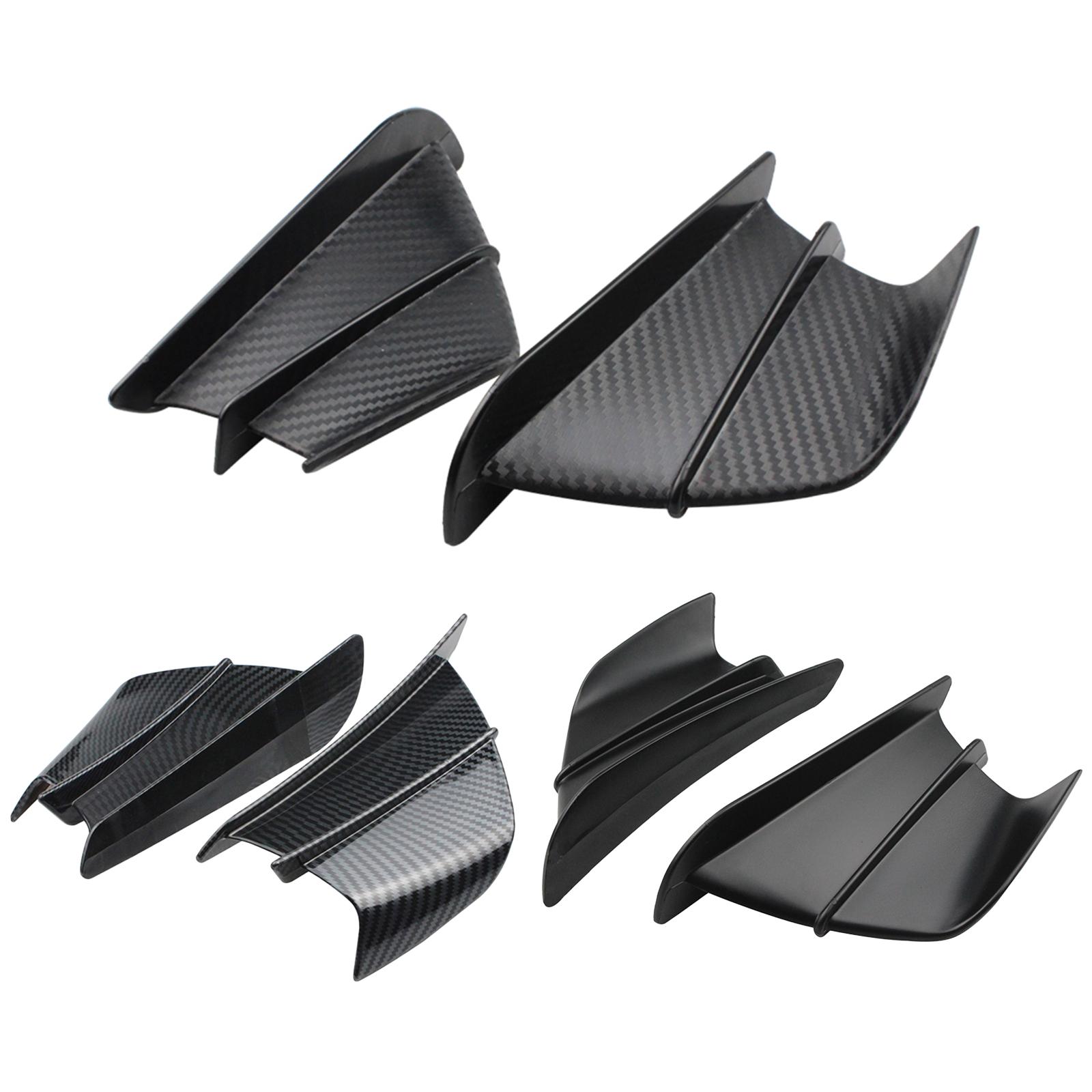 2pcs Front Motorbikes Universal Motorcycle Winglets Accessories Parts for/H2R for V4 1299 for R1 All Motorcycles