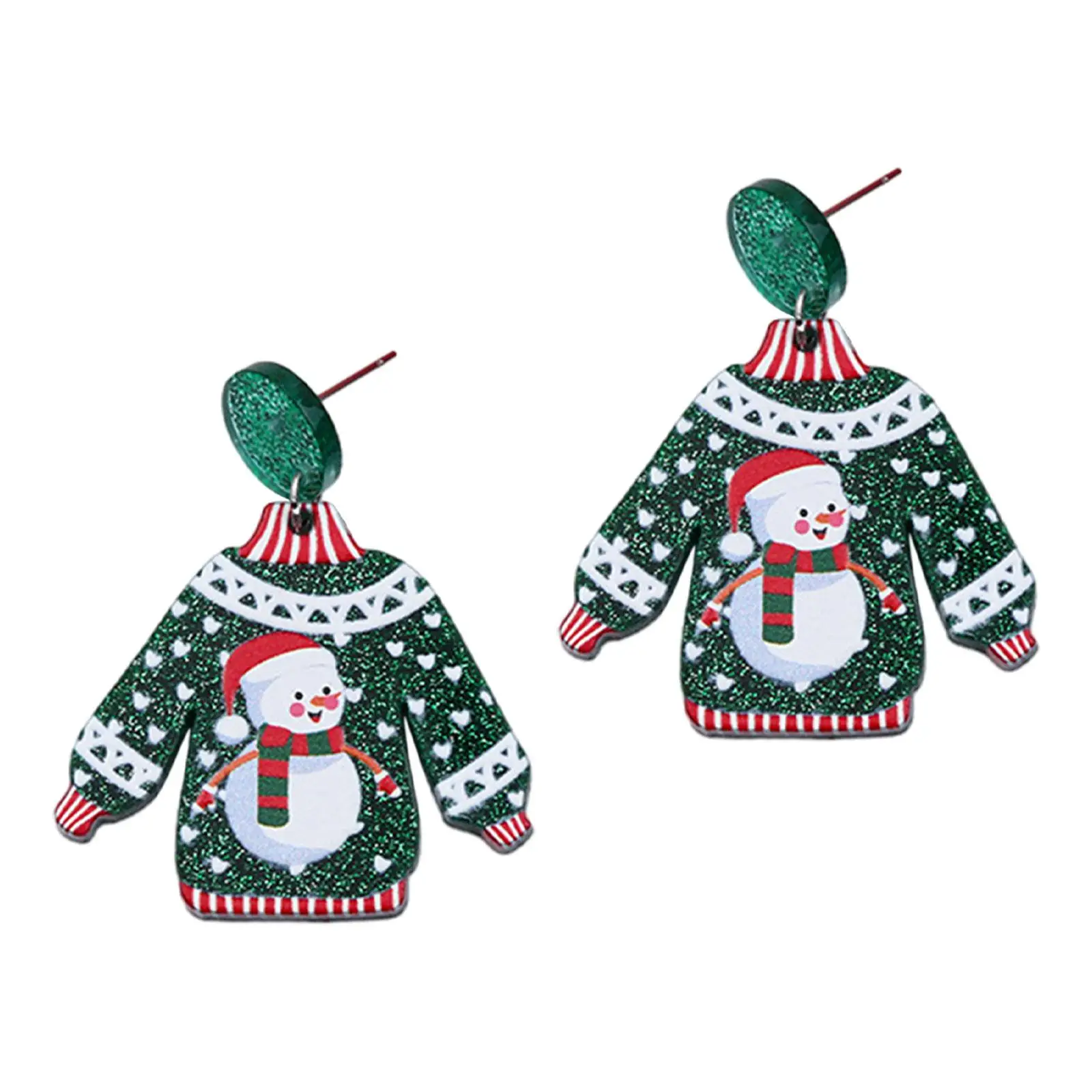 Sweater Christmas Earrings for Women Cloth Accessories Xmas Gift Jewelry Charm for Club Christmas Graduation Daily Wear Party