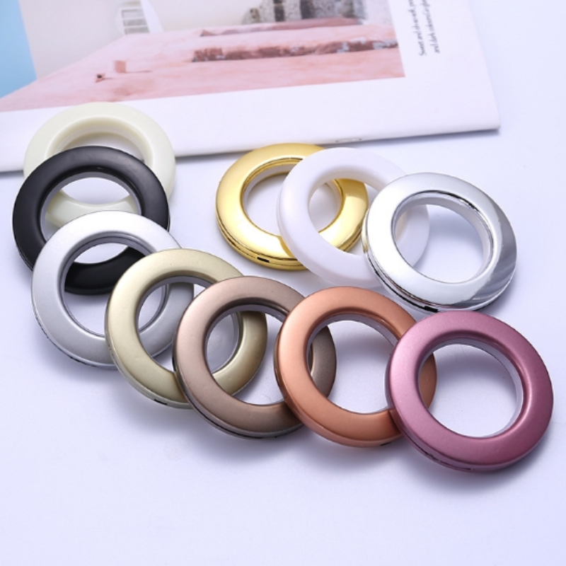 Description Picture 2 of item20/40/75PCS Curtain Grommets High Quality Home Decoration Curtain Accessories Roman Rod Silencer Ring  home accessories