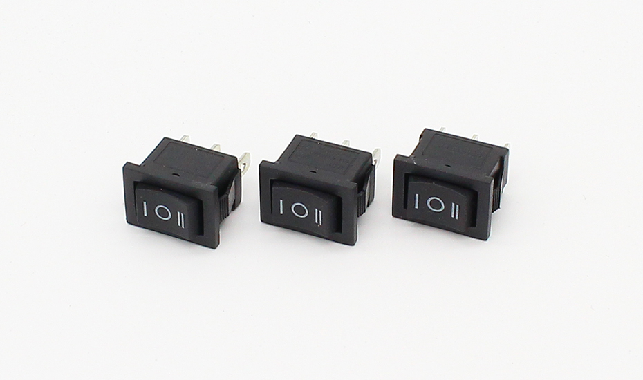 3 position rocker switch 3 pins on off on snap switch 5pcs