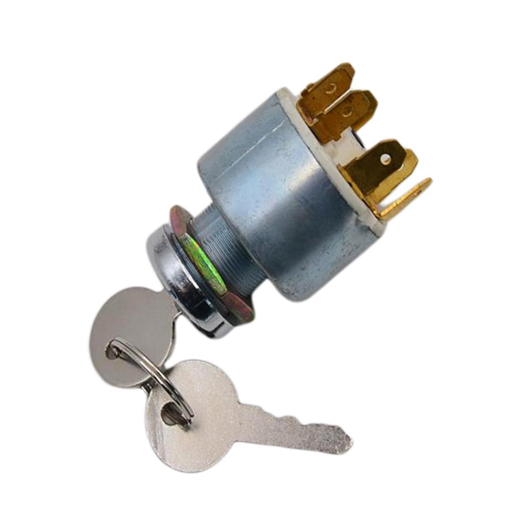 12V Universal Ignition Switch & 2 Keys - Boat Car Lawnmower Classic/Kit Car