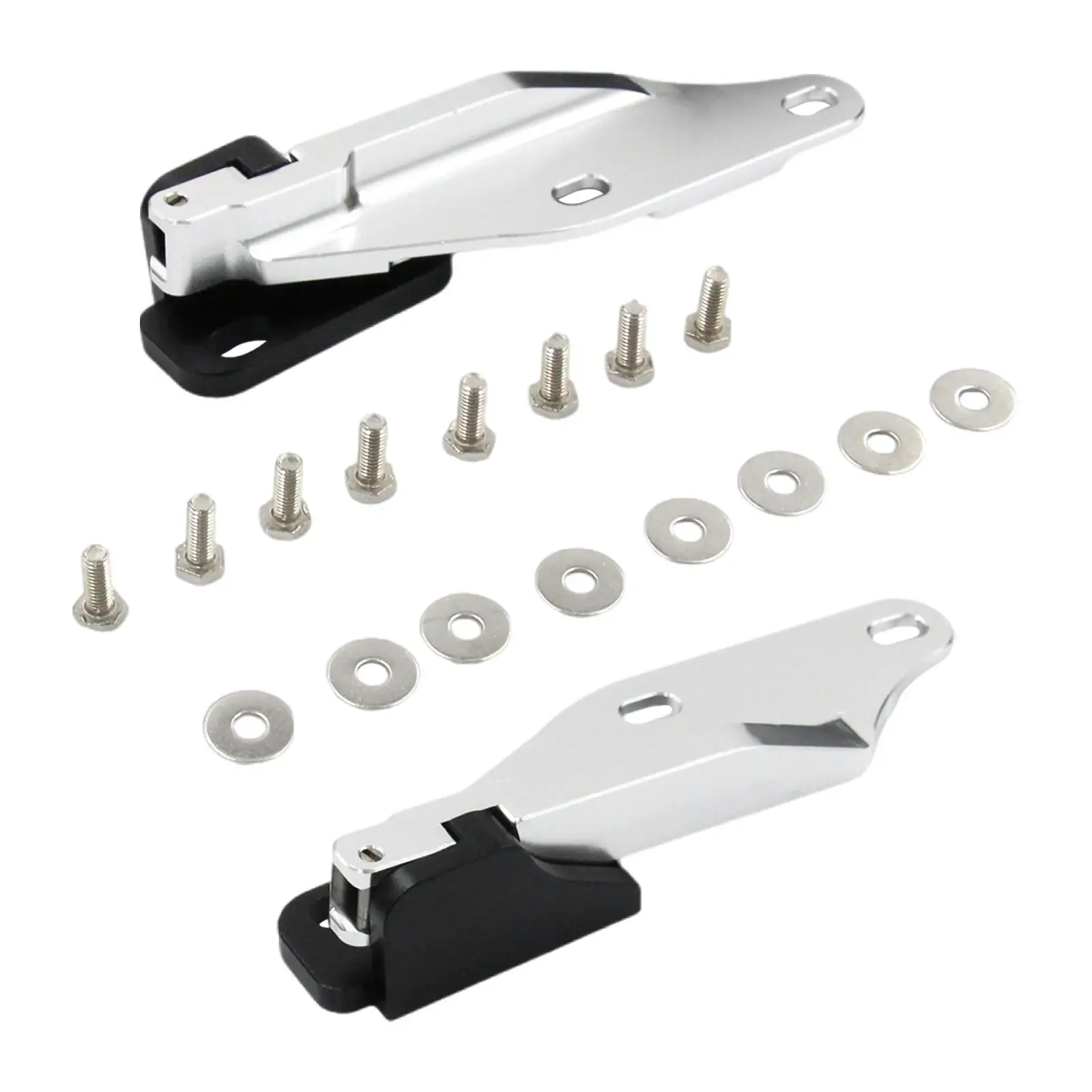 2 Pieces Quick Release Hood Hinge Bonnet Latch Easy to Install High Strength Aluminum Alloy Parts for Honda Modification