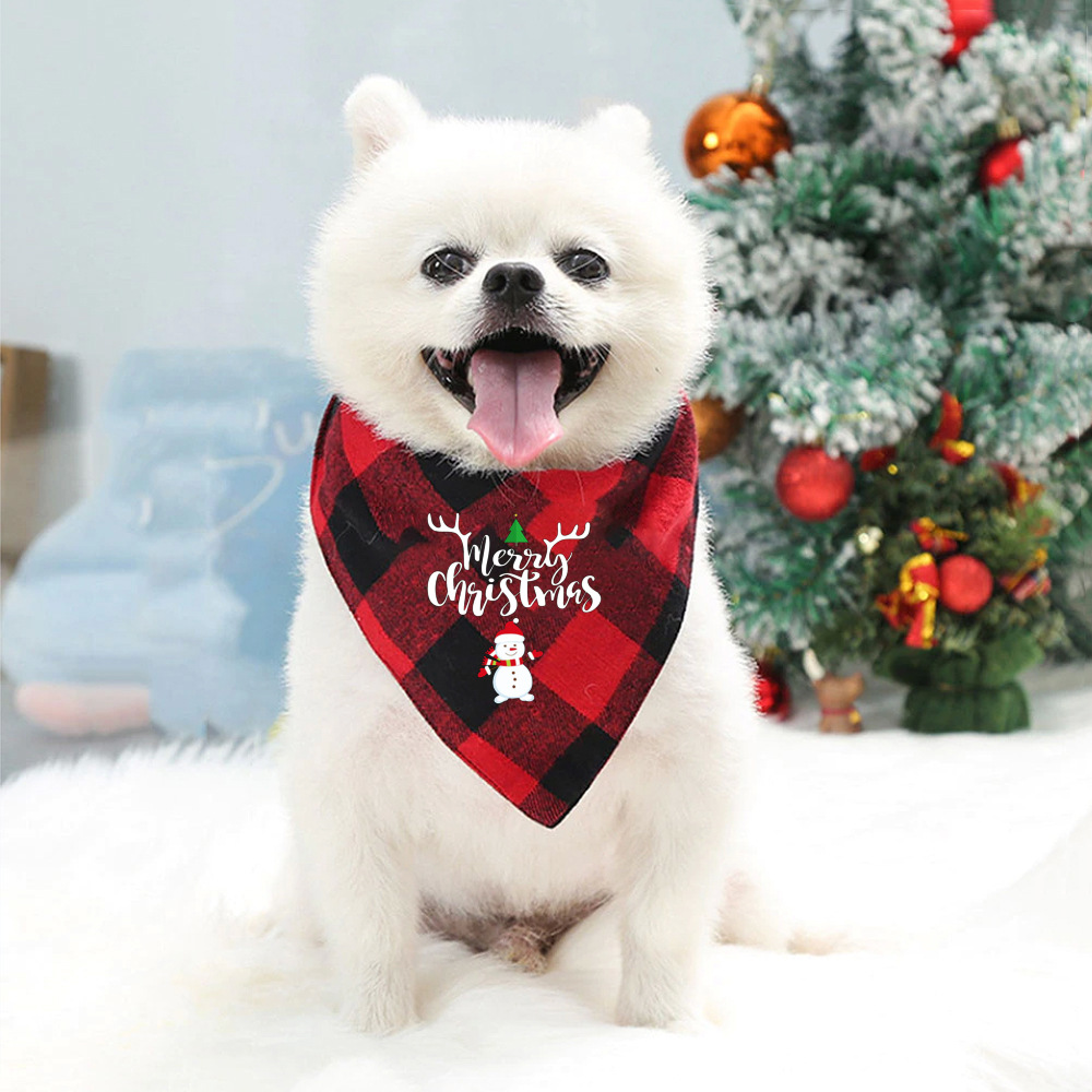 Title 4, Dog Christmas Bandanas Pet Christmas Gift Xmas ...