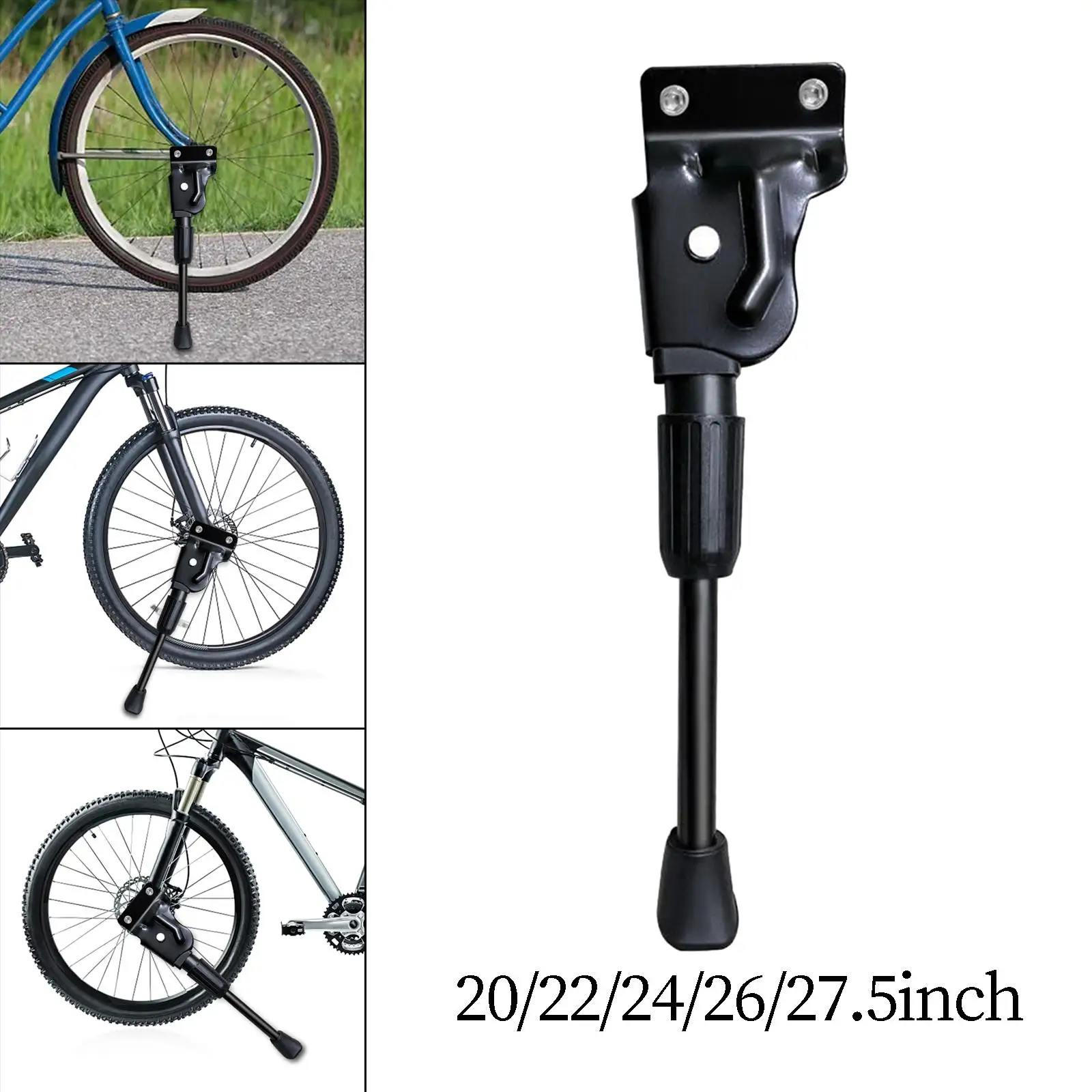 Bicycle Kick Stand Kids Bike Kickstand Bike Side Kick Stand Support Cycling Parking for Outdoor Riding Adults Bike Mountain Bike