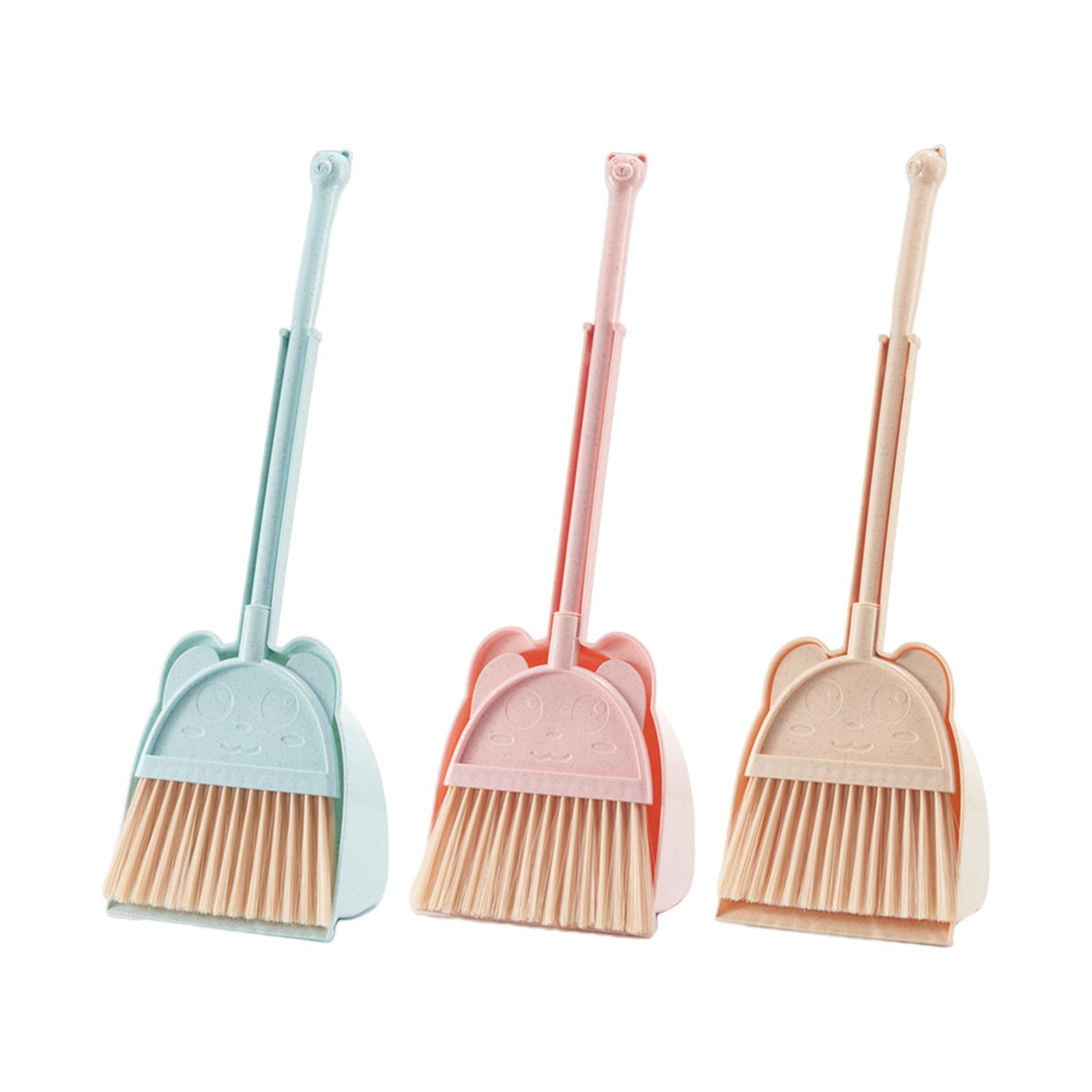 Toddlers Cleaning Toys Set House Cleaning Gifts Little Housekeeping Helper Set Mini Broom with Dustpan for Boys Girls Age 3-6