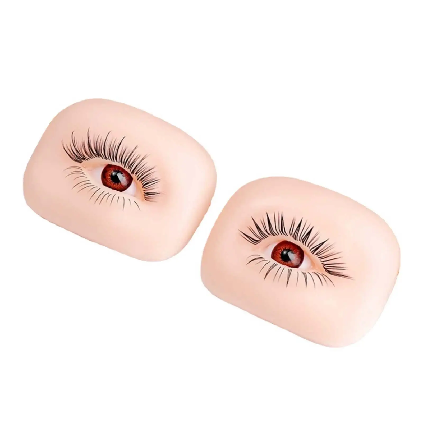 5D Silicone Eye Model Convenient Durable Makeup Mannequin Face Resuable for Beginners Makeup Training Beauticians Home Use