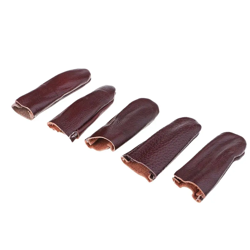 5Pcs Needle Felting Faux Leather Finger Protectors Tools Thimble Cover Finger Guards for Hand Craft Sewing Hand Tool sewing tool