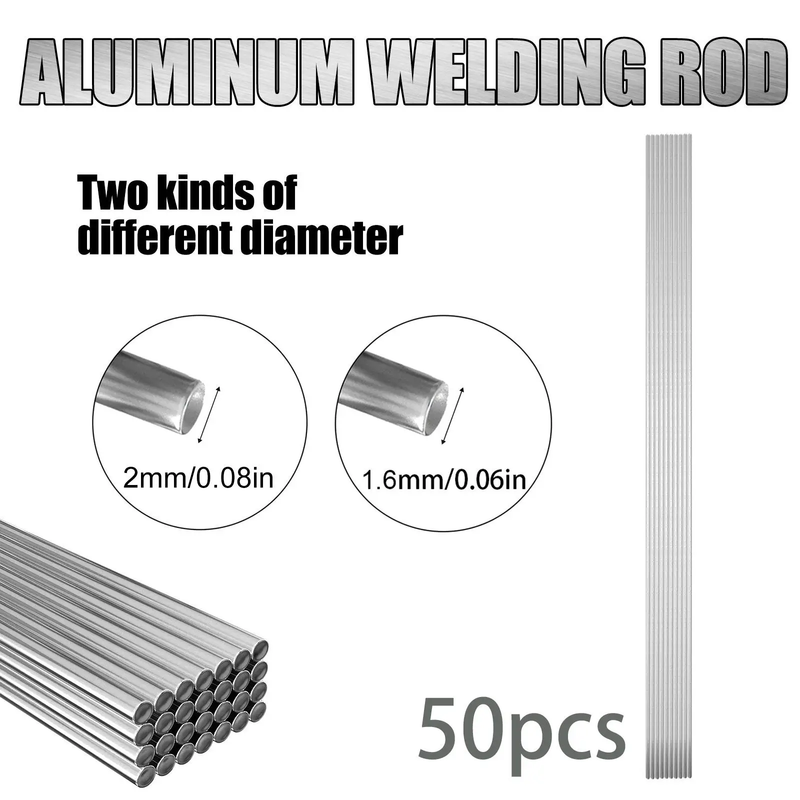 50 Pieces Aluminum Welding Rods Solder Wire Repair Rods Low Temperature