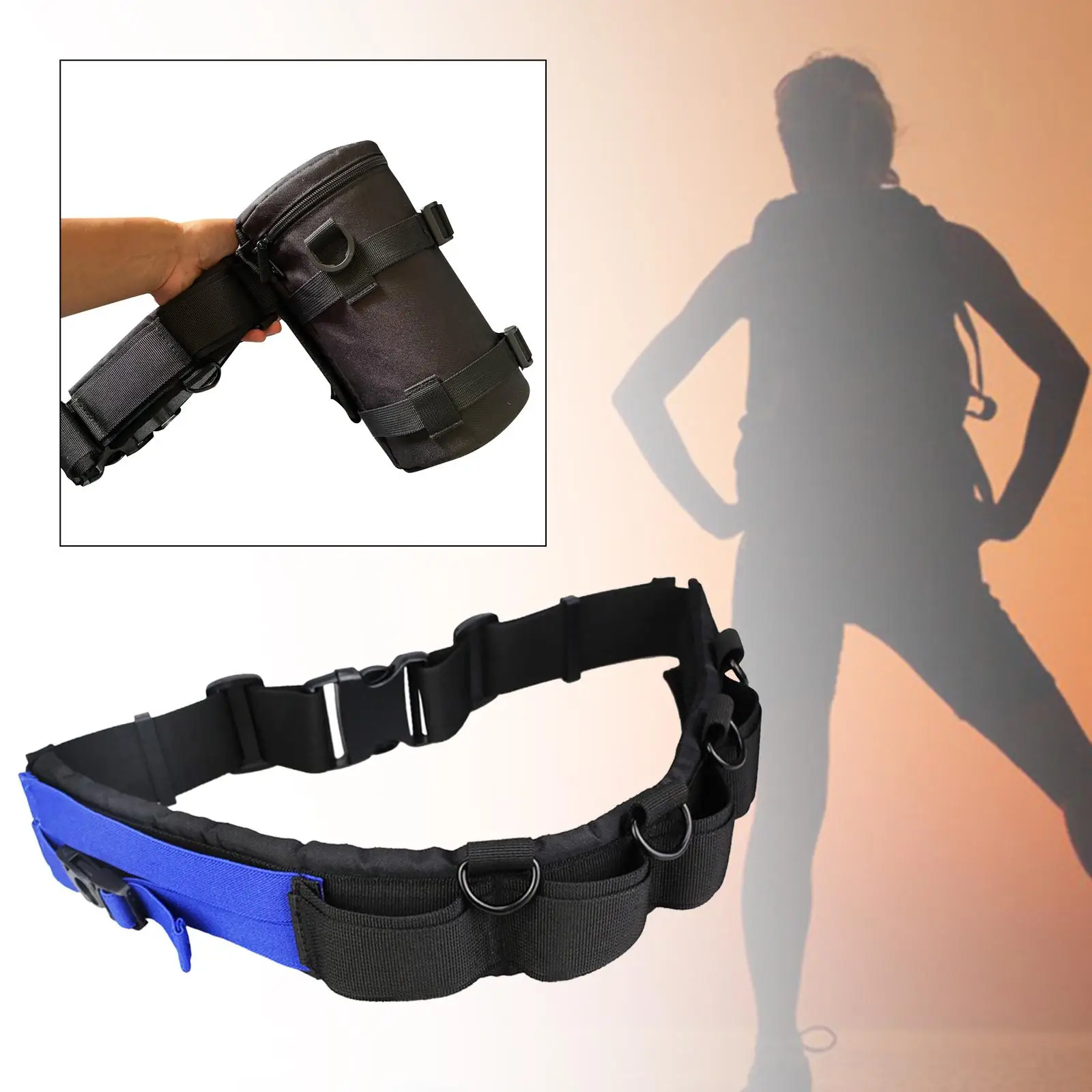 Camera Waist Belt Strap for Hanging Lens Pouch Camera Hang Strap with Hook Photography Belt for Outdoor Men Women Mountaineering