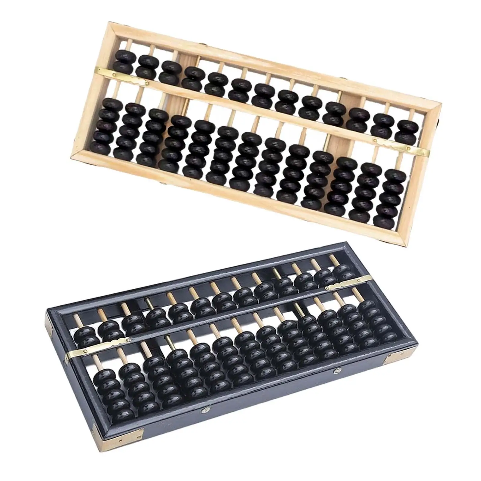 13 Rods  Wooden Abacus, Educational Tools Wood Bead Arithmetic  for Adults Kids