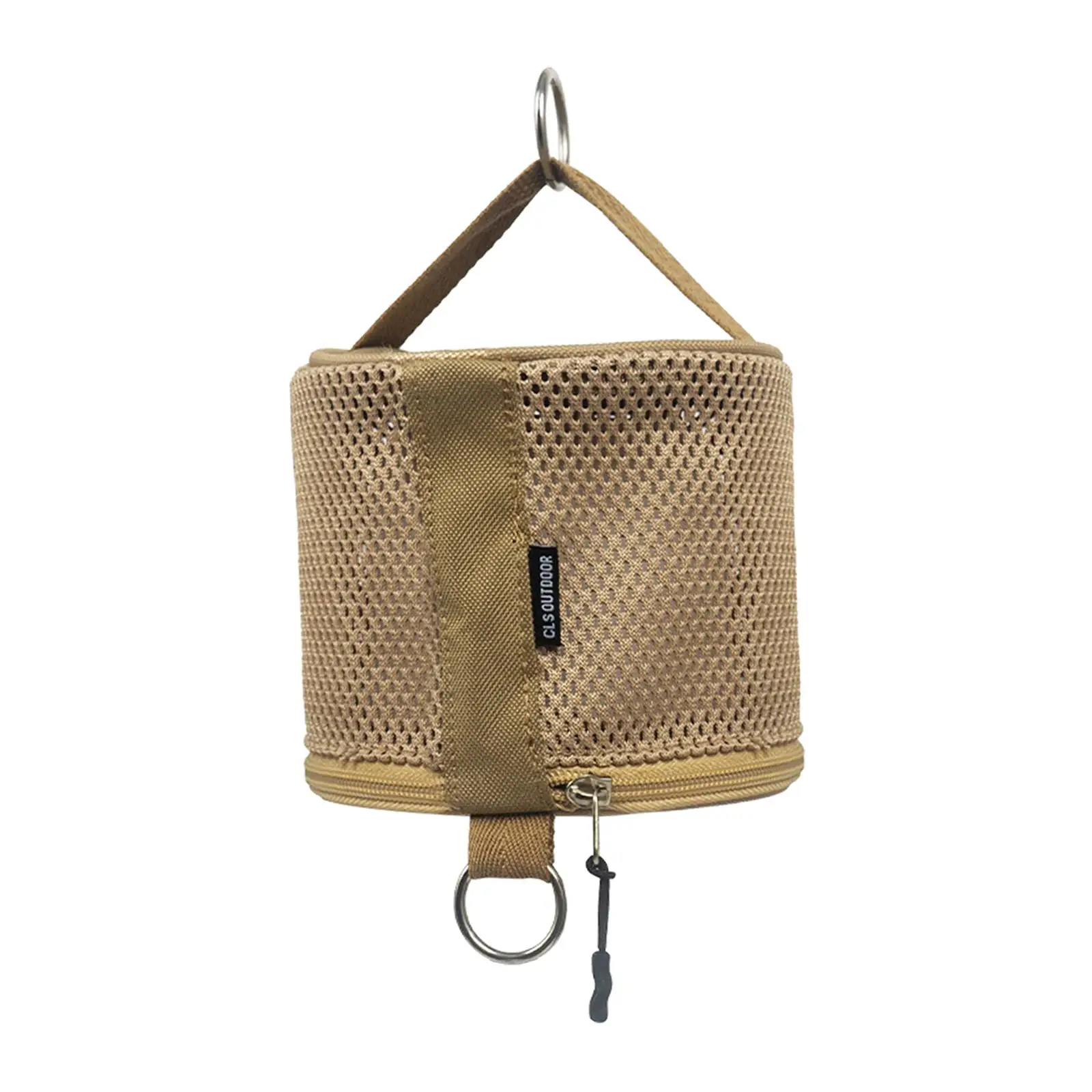 Outdoor Toilet Paper Holder, Hanging Paper Roll Holder with Metal Rings, Travel
