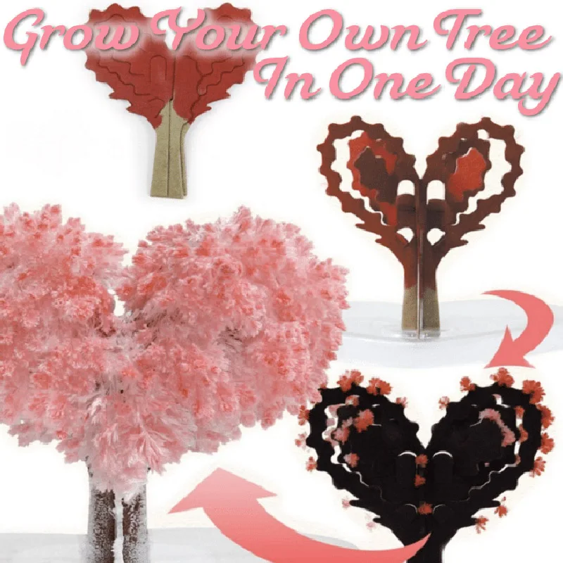Magic Growing Tree Paper Sakura Crystal Trees Desktop Cherry Blossom Toys Home Decoration