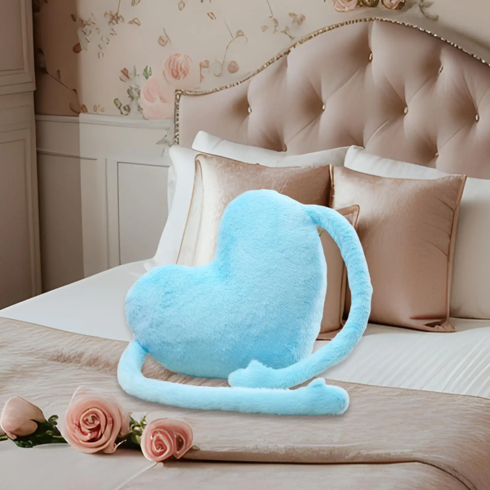 Heart Shaped Pillow Cute Soft Plush Valentine Pillow Valentines Day Decoration Throw Pillow for Outdoor Party Sofa Kitchen Women