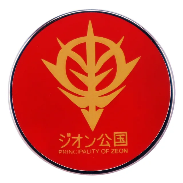 Mobile Suit Gundam / Principality of Zeon Emblem Sticker / GOLD / embossed