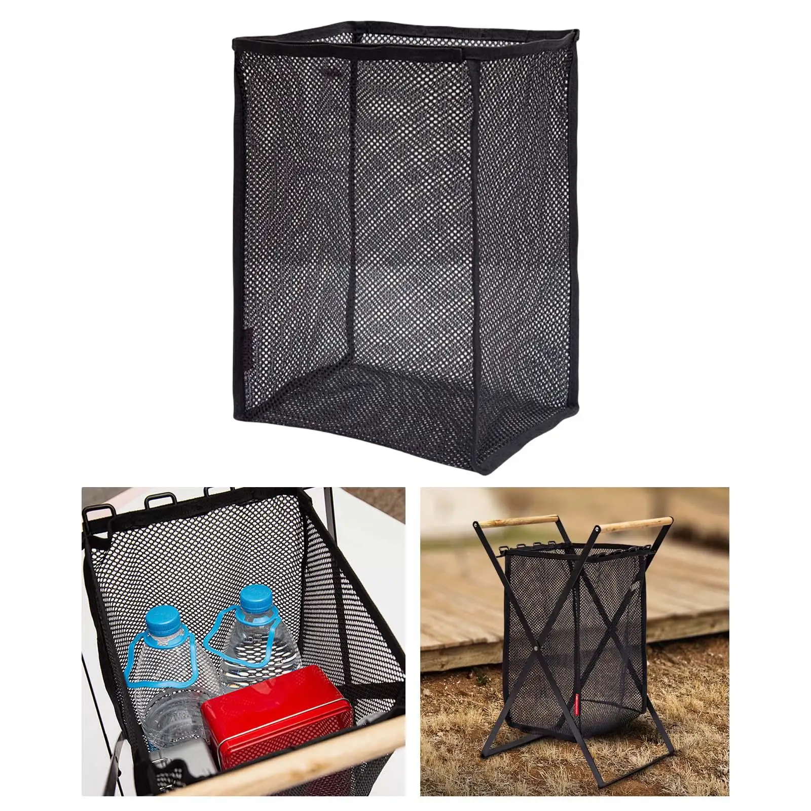 Portable Mesh Laundry Basket Wash Bag Organizer Multifunctional Hamper for Travel