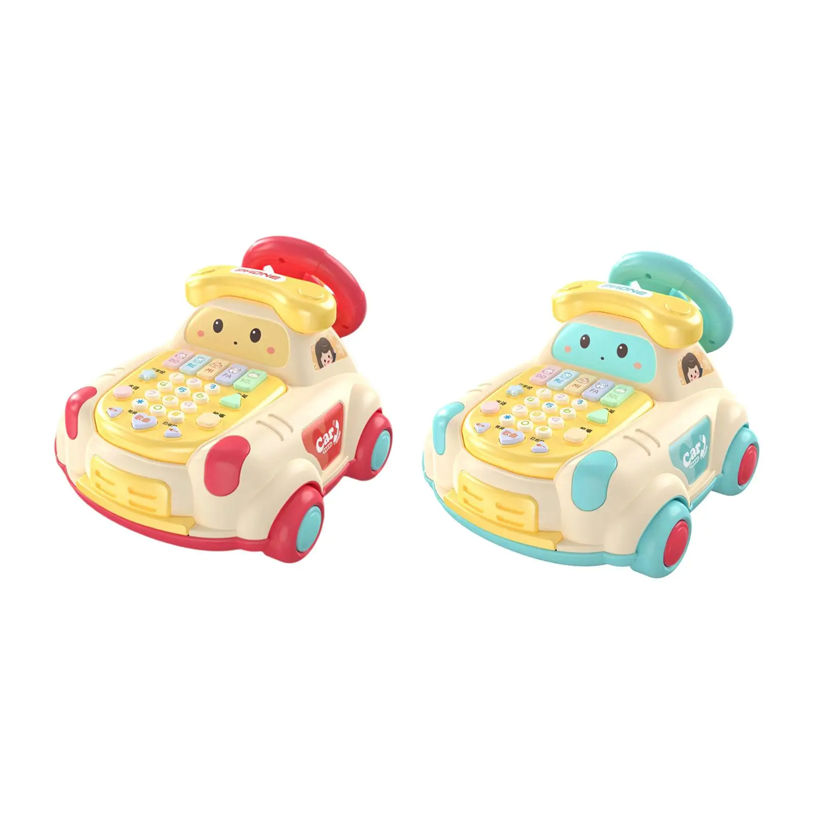 Children Phone Toy Hand Eye Coordination Educational Baby Musical Toys Car for Game Interaction Education Activity Learning