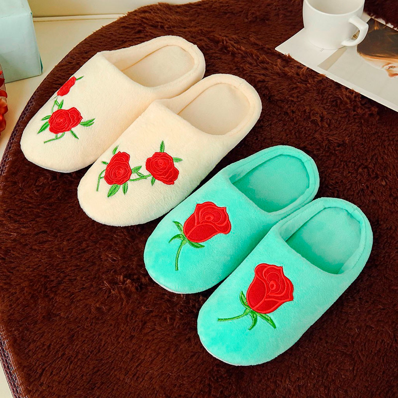 Title 10, Free Shipping Slipper Shoes For Women New Rose ...