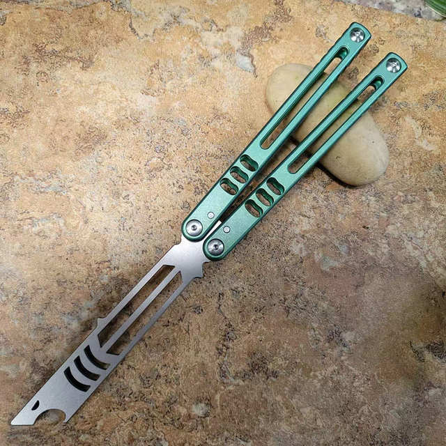 TheOne Titanium Madko (Mad Mako) Balisong Clone Trainer Bottle Opener  Butterfly Training Knife Speed Channel Handle Zen Pins EDC - AliExpress