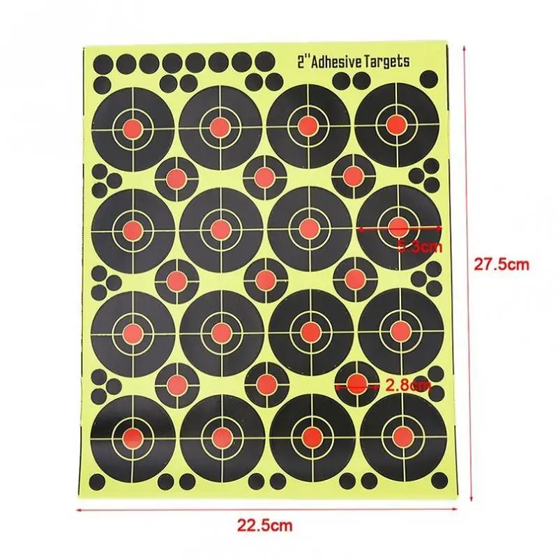 160x  Targets Self Adhesive Paper Reactive Splatter Stickers 2