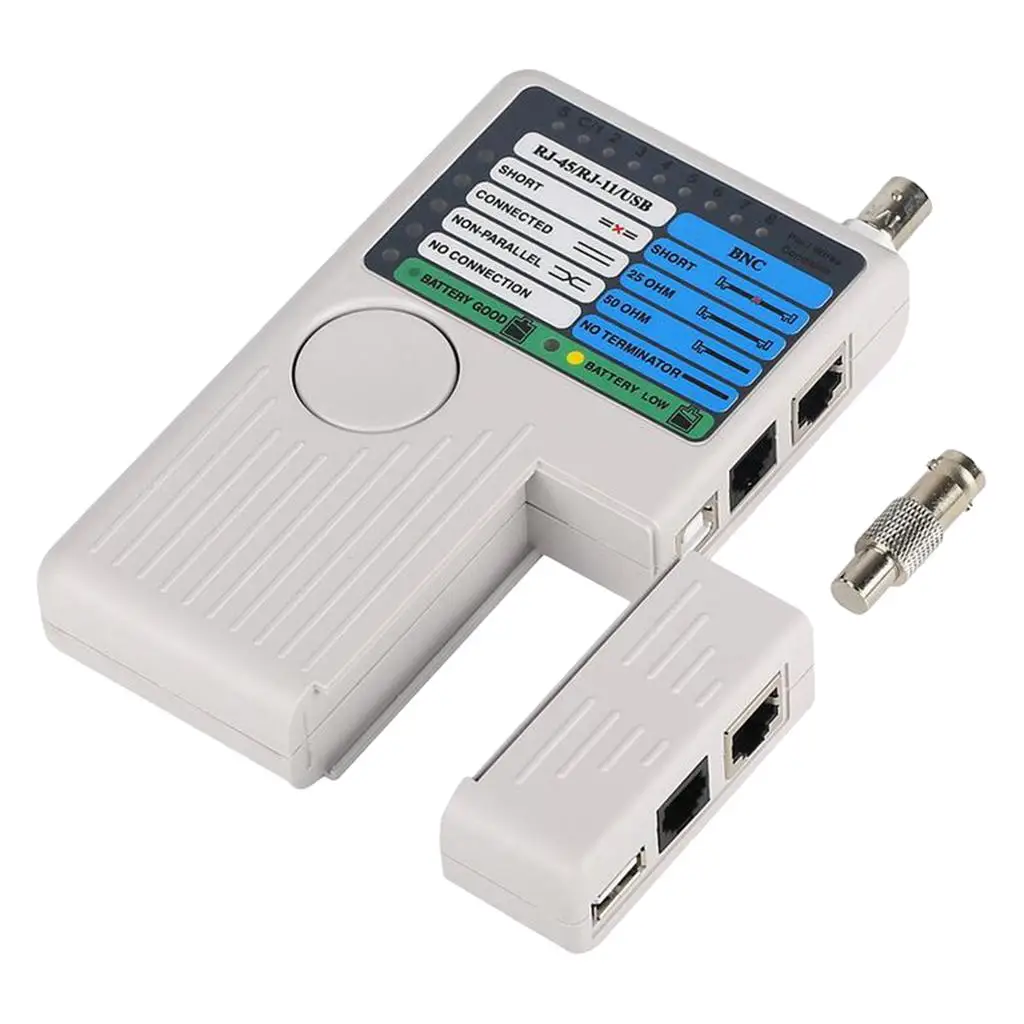 Professional 4 In 1 Cable Tester /RJ11/USB/BNC Phone Tester