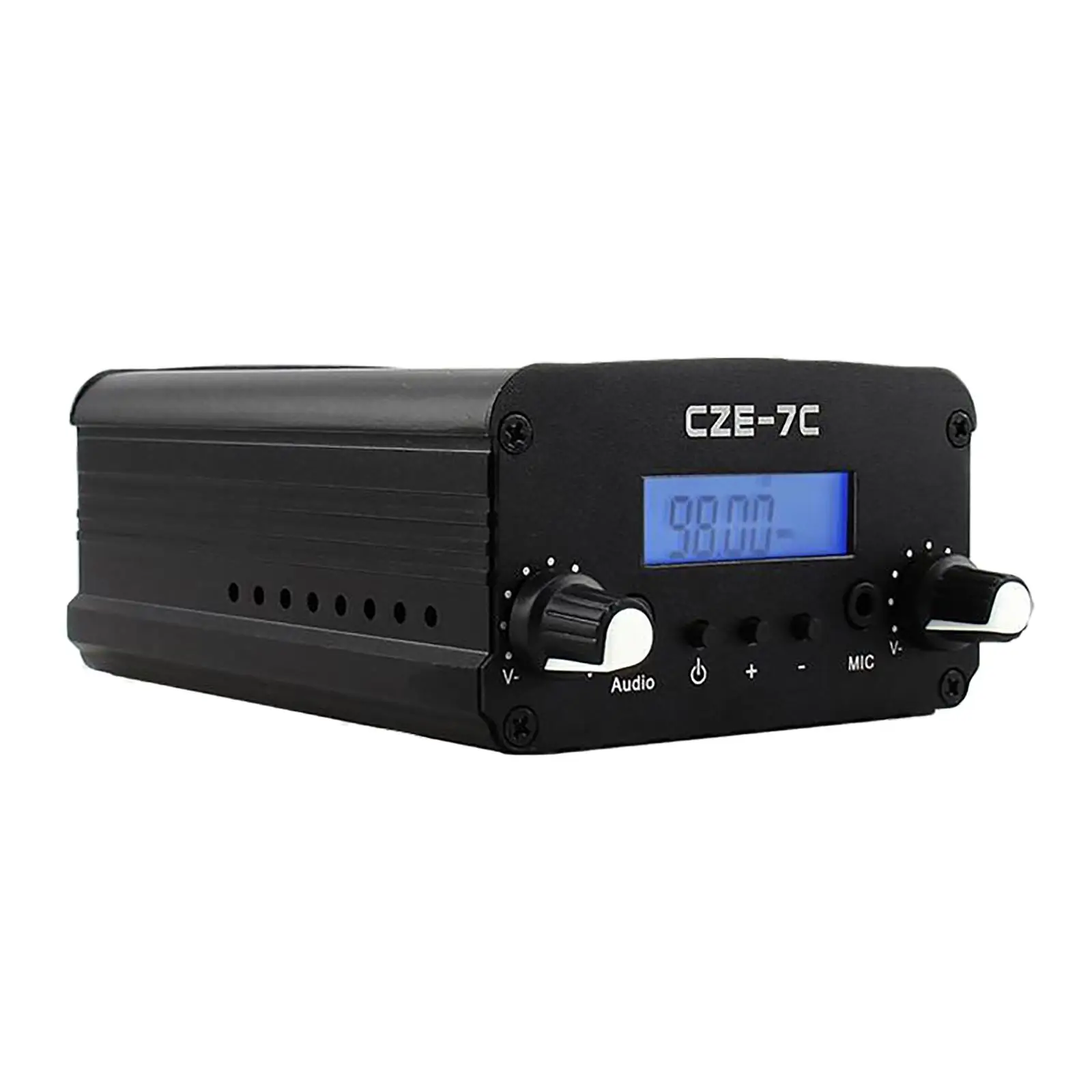 Wireless radio Transmitters NC FM Stereo Black Frequency 76-108MHz for Broadcast Station