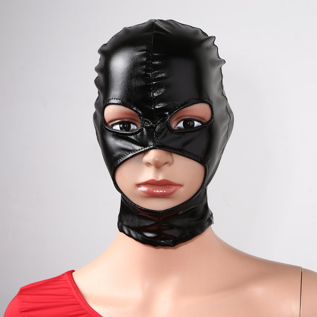 Black full-face costume mask –