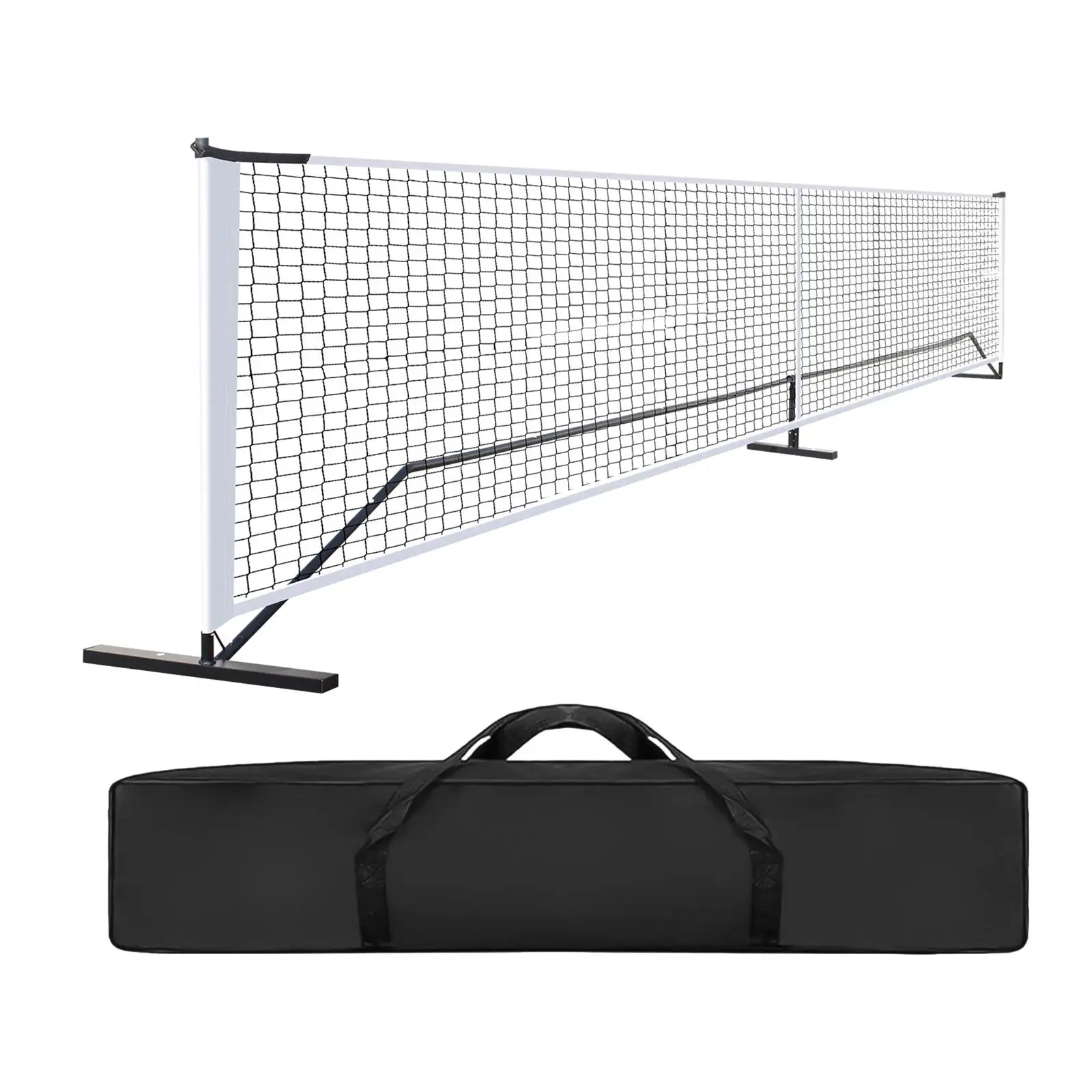 Portable Pickleball Net System Lightweight 22 Feet Professional Easy Setup Tennis Net for Lawn Exercise Tennis Backyard Court