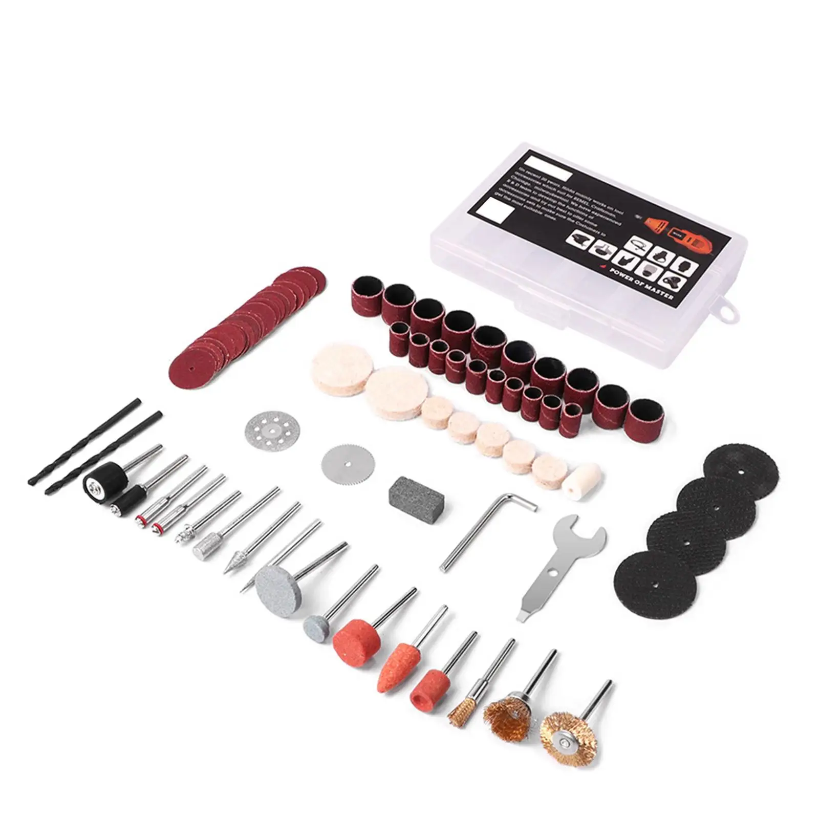92x Drill Bit Set Cutting Grinding Sanding Drilling Carving Engraving and Polishing Grinder Electric Grinding Head Set for Glass