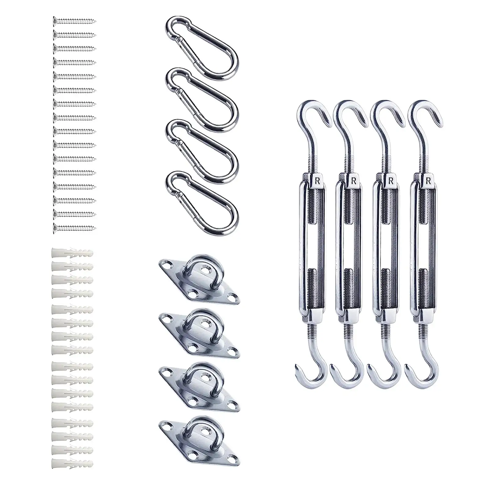 Awning Attachment Set Sunshades Sail Fixing Accessories Fittings Tool Installation Replacement Canopy Installation Kits for Lawn