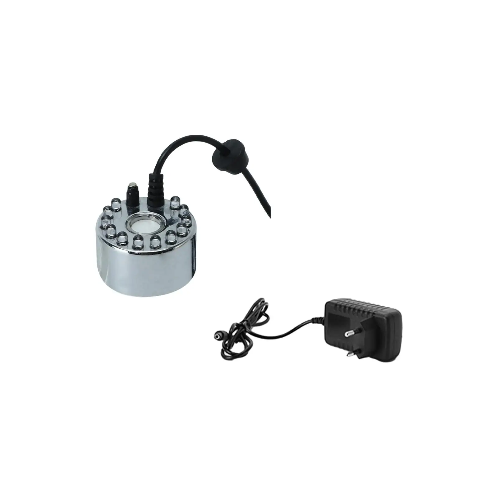 Pond Fog Machine Atomizer Air Humidifier 12 LED EU 220V Plug Ultrasonic Mist