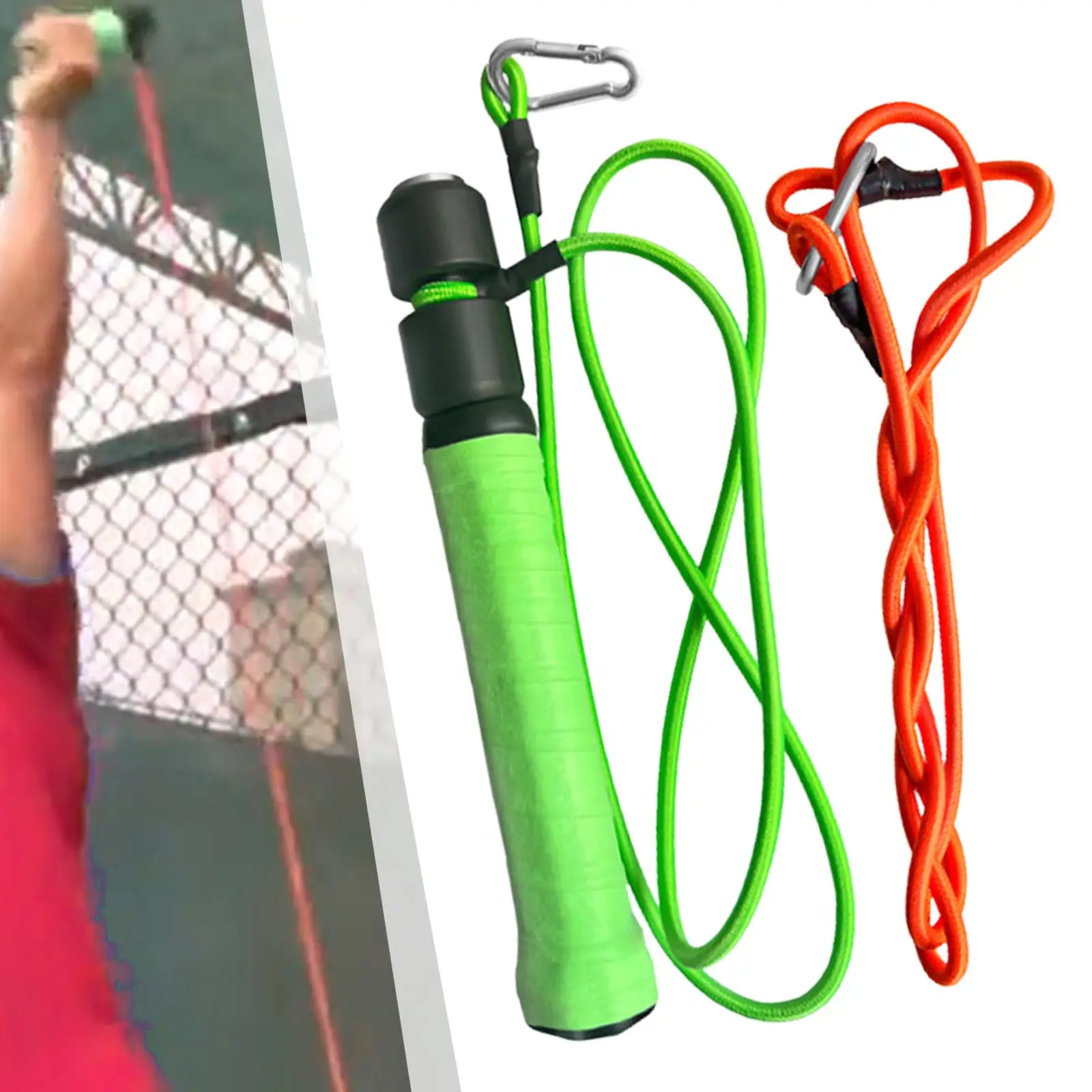 Tennis Trainer Belt Exerciser Swing Practice Speed Training Band Elastic Equipment for Yoga
