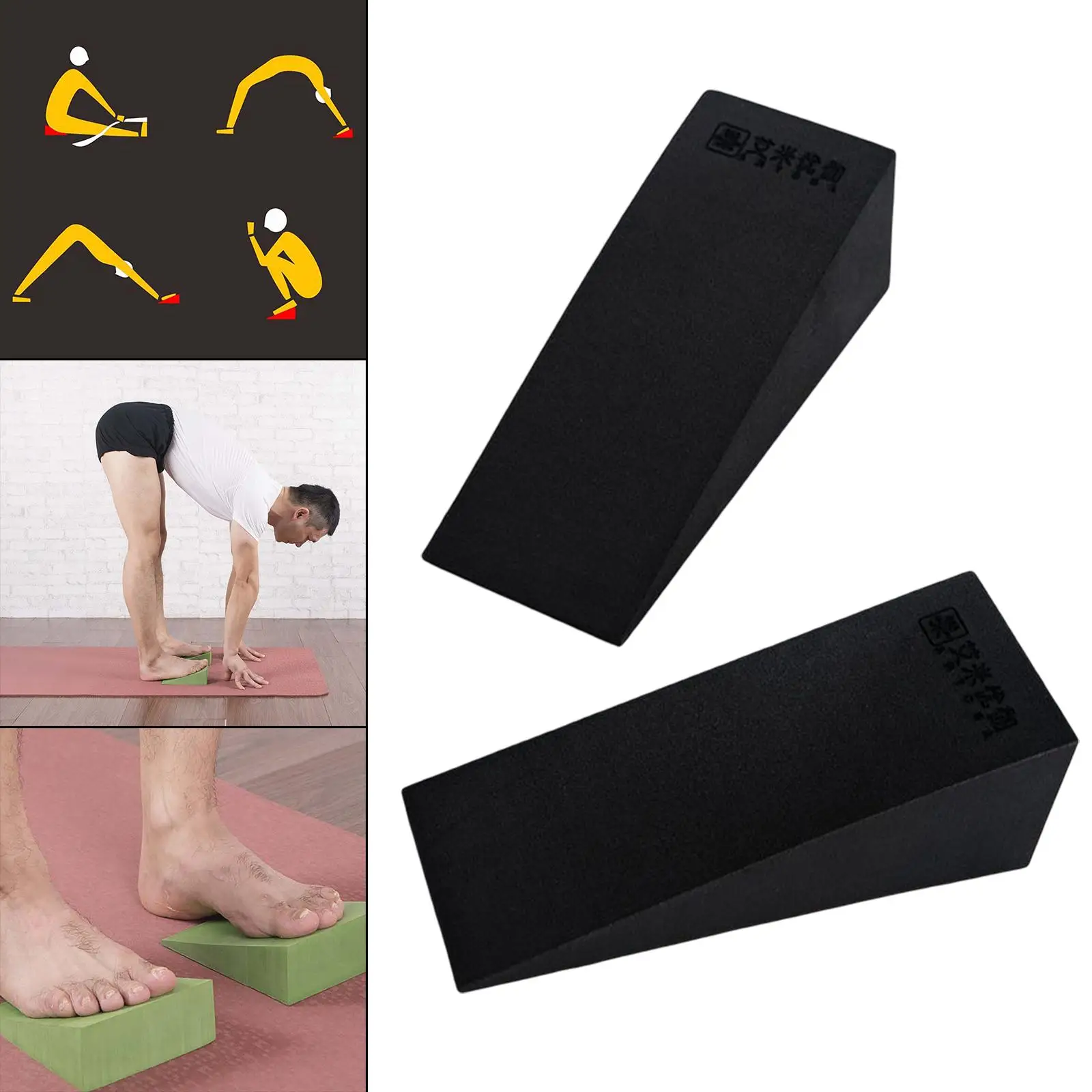 Yoga Blocks Knee Pad Supportive Inclined Board Wrist Support for Pilates Gym