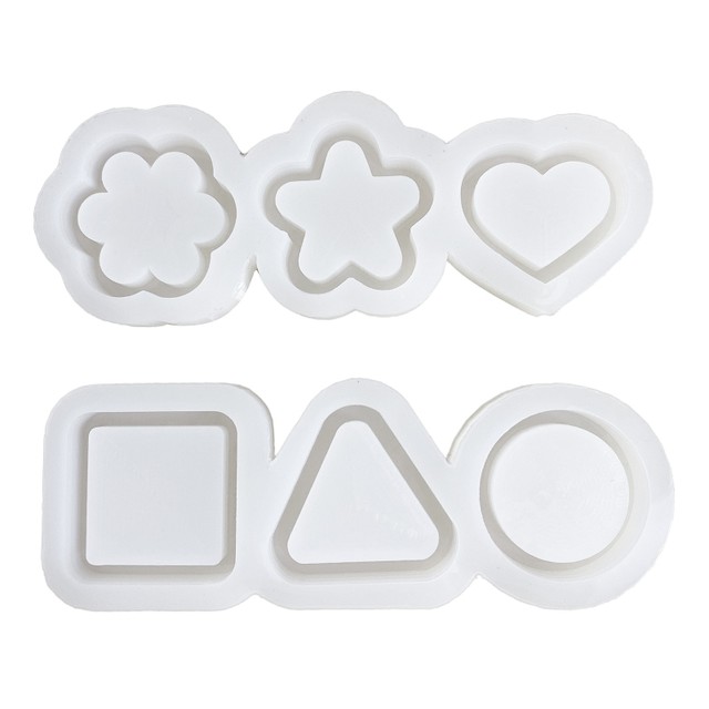 R3MC Quicksand Resin Shaker Silicone Molds 3 in 1 for DIY Craft Keychain  Decorations