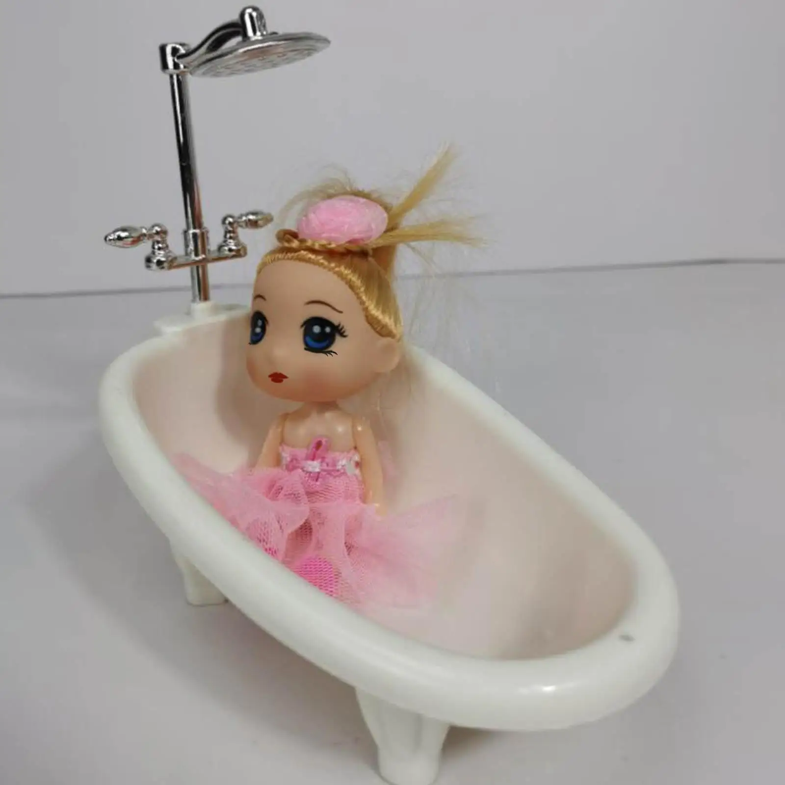 Handmade Mini Bathtub Miniature Dollhouse Bathroom Accessories Holiday Gifts