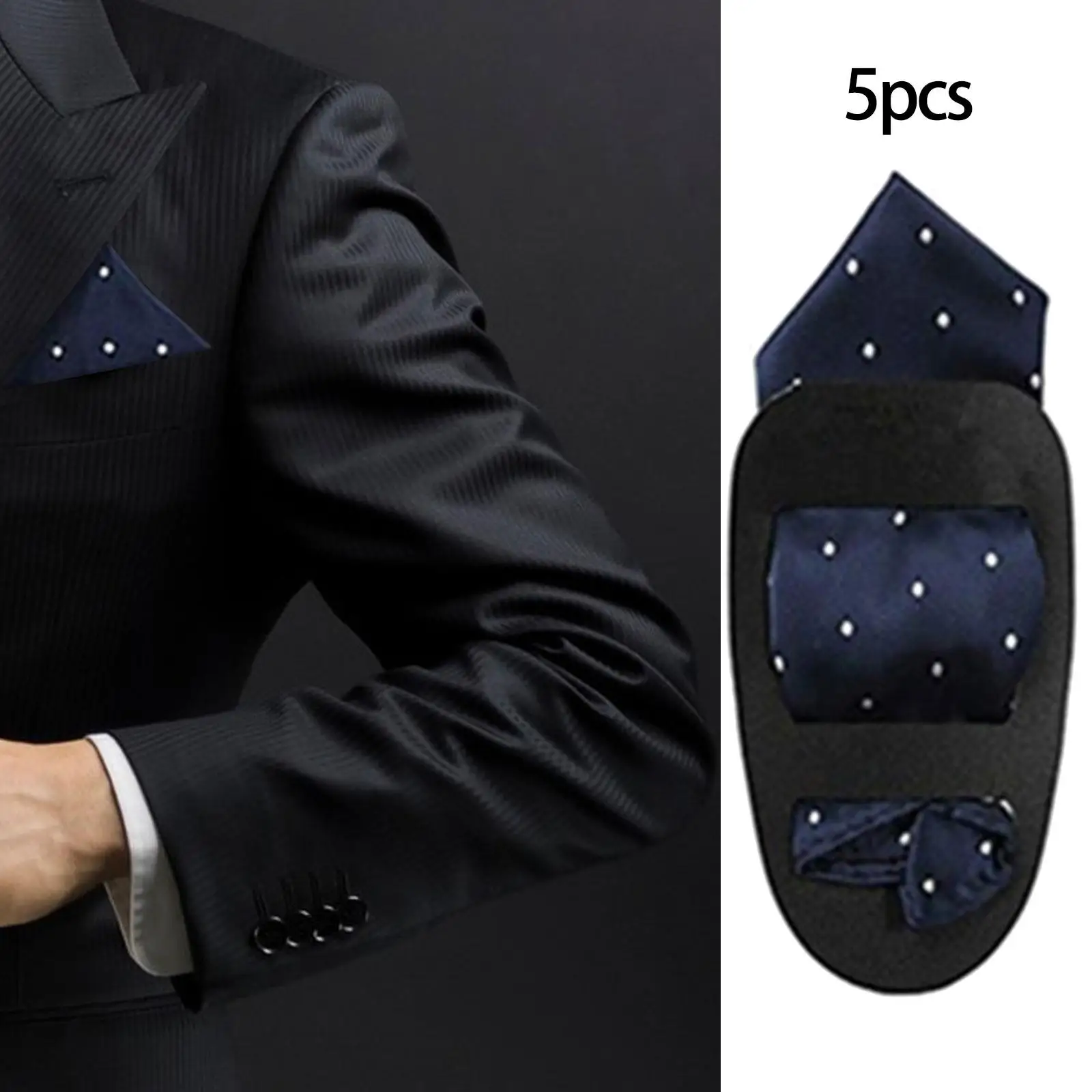 5 Pieces Pocket Square Holder Square Scarf Holder for MenS suits Jackets