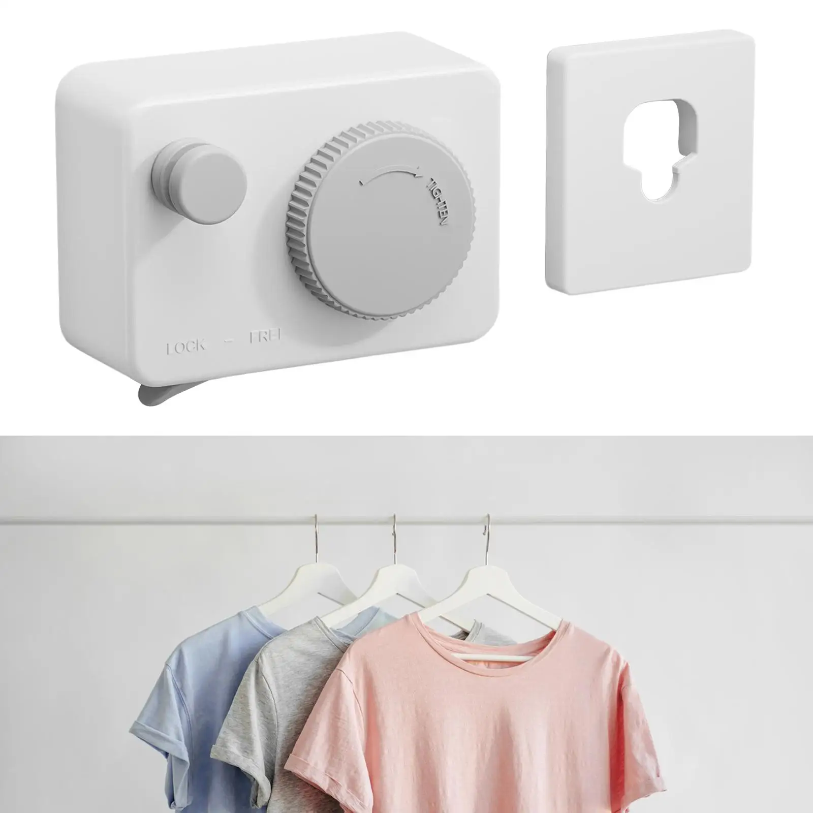 Wall Mounted Retractable Shower Clothesline Retractable Laundry Rope Hanger Laundry Rack for Bathroom Indoor Outdoor