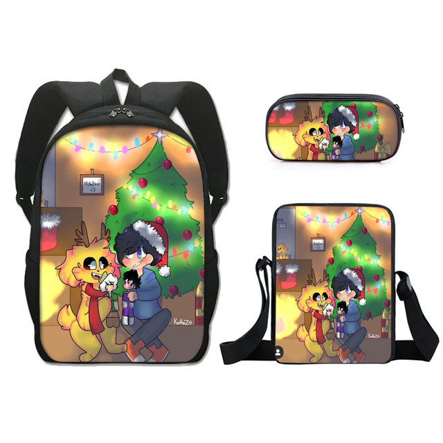 Toca Life World Backpack for Boys Girls Toca Boca Print Zipper Bagpacks  Knapsack 3Pcs/set Students School Bag kids Mochila - AliExpress