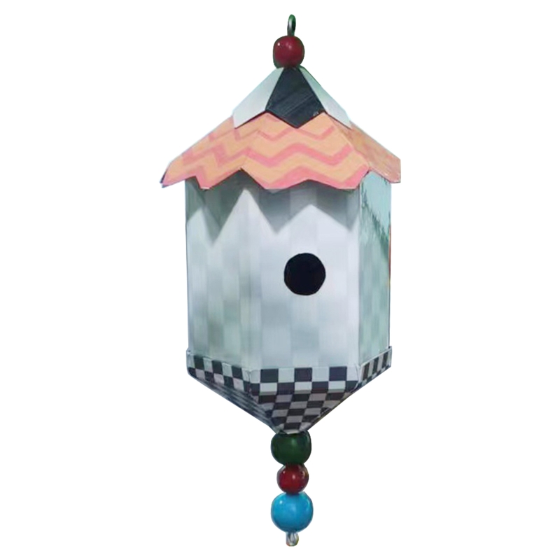 Title 7, Bird Feeder with Roof Hanging Birdhouse Delicat...