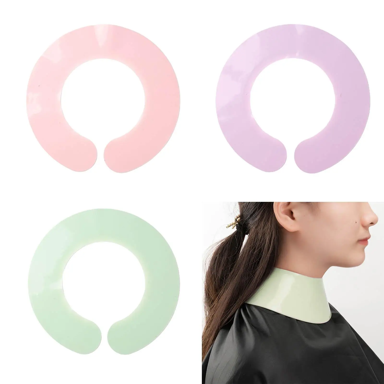 Hair Cutting Collar Silicone Hair Cutting Cape Neck Wrap for Hair Dye Hairdresser Adjustable Closure Unisex Neck Shawl