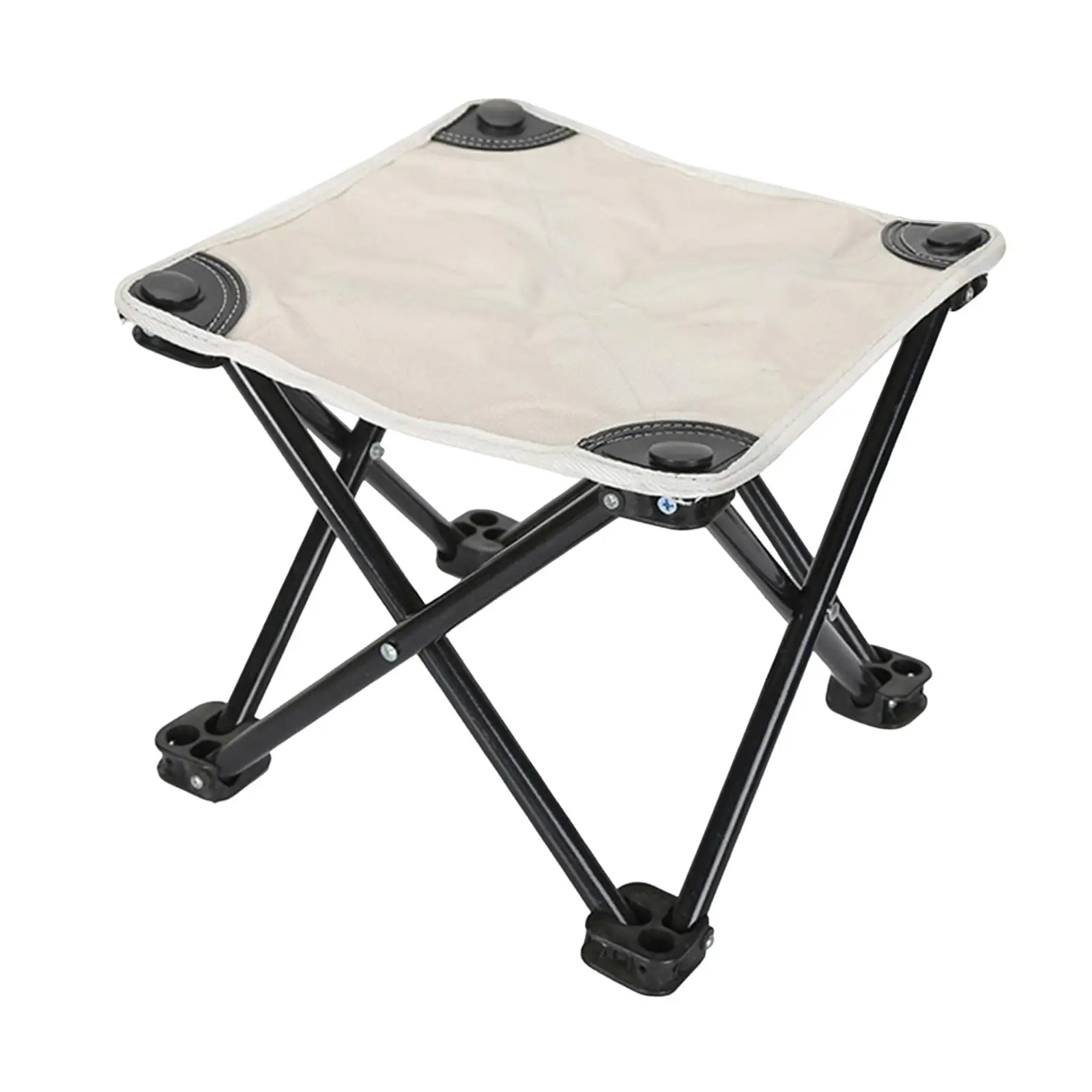 Portable Folding Stool Wear Resistant Small Chair for Adults Foldable Camping Stool for Outdoor BBQ Beach Traveling Backpacking