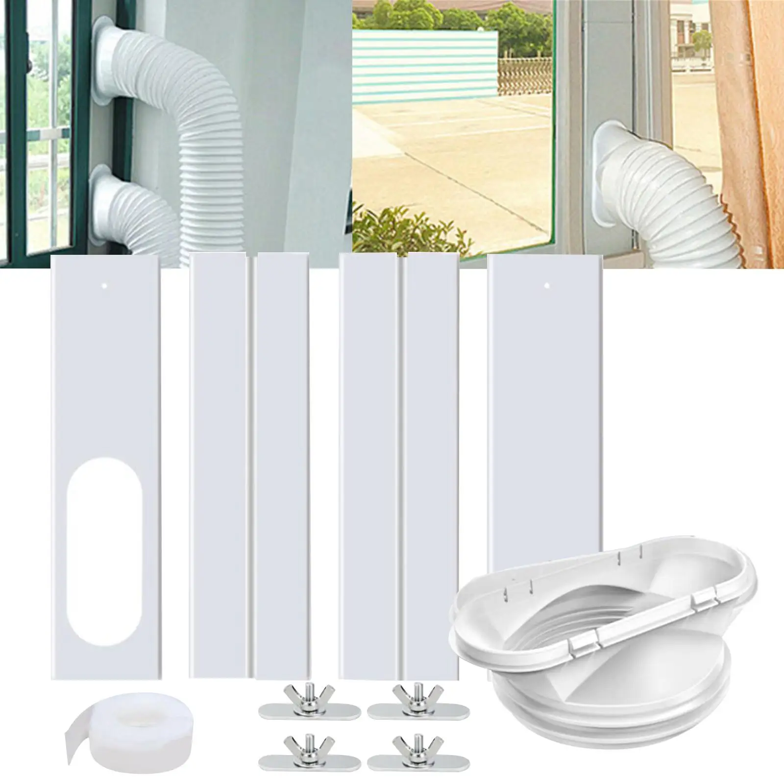 Portable Air Conditioner Window Kit Good Toughness PVC for Sliding Window