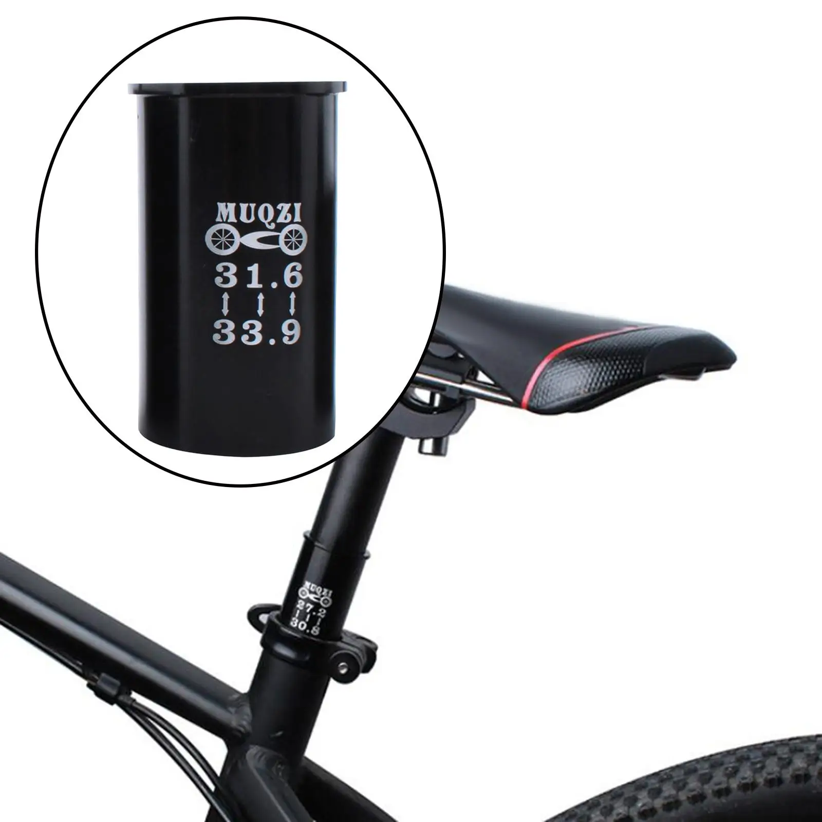 MTB Bike Seatpost Washer Seatpost Tube Adapter Reducer Sleeve Aluminum Alloy